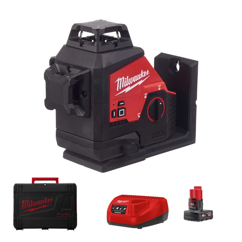 Nivel cu laser Milwaukee M12 3PL-401C