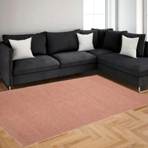 Covor »Adonia« din lână, model cu noduri culoare terra, 60x90 cm