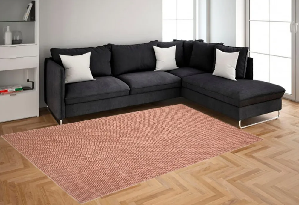 Covor »Adonia« din lână, model cu noduri culoare terra, 60x90 cm