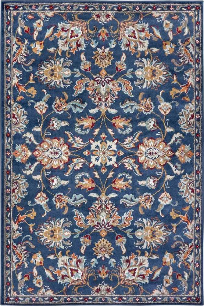 Covor »Caracci« cu design oriental albastru, fire scurte, 160x230 cm
