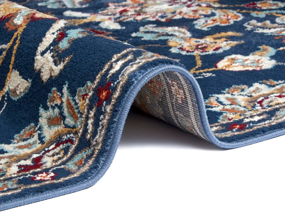 Covor »Caracci« cu design oriental albastru, fire scurte, 160x230 cm