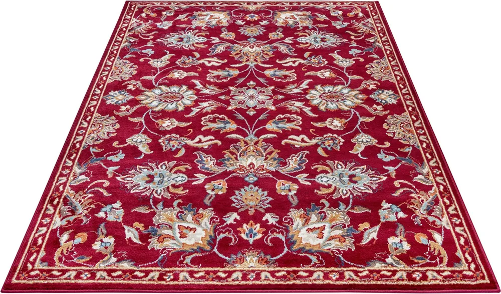 Covor »Caracci« cu design oriental roșu, fire scurte 200x280 cm
