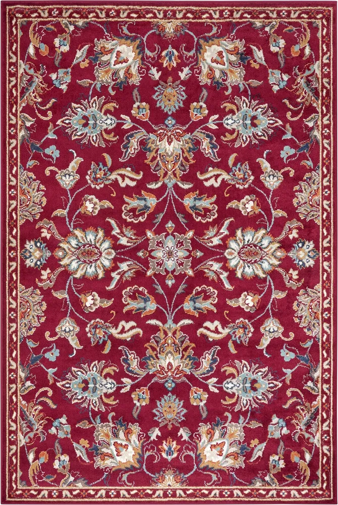 Covor »Caracci« cu design oriental roșu, fire scurte 200x280 cm