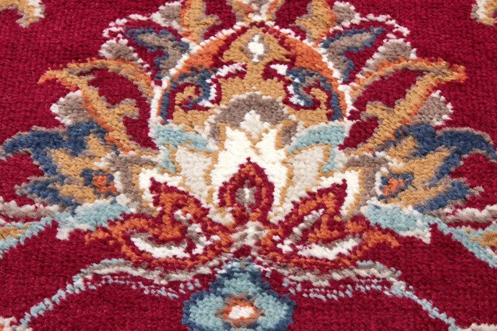 Covor »Caracci« cu design oriental roșu, fire scurte 200x280 cm