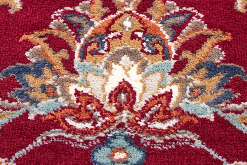 Covor »Caracci« cu design oriental roșu, fire scurte 80x120 cm