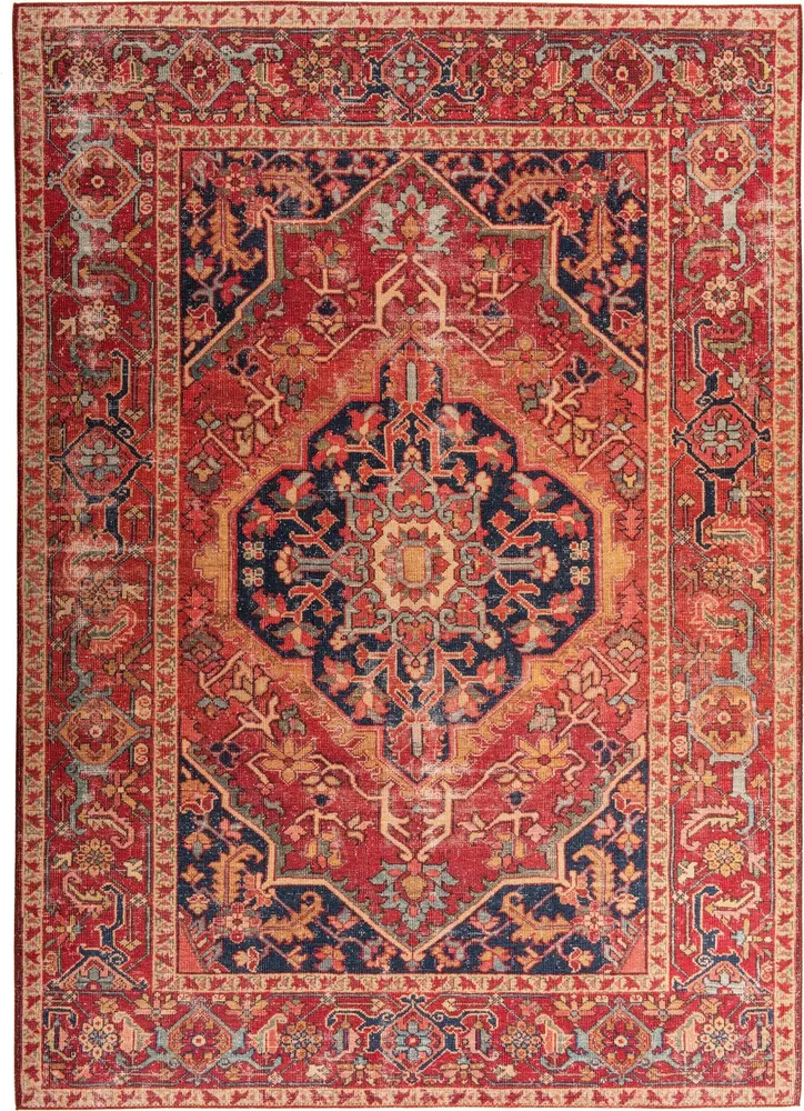 Covor Cecilia 28623, cu model oriental rosu, 90x160 cm