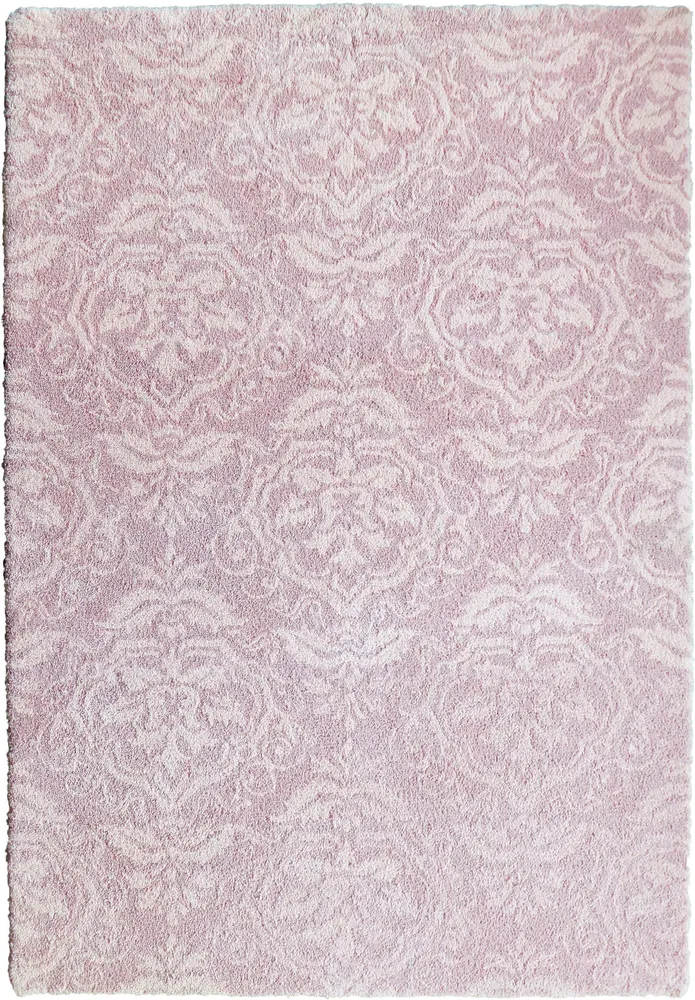 Covor »Cremona« cu model romantic roz, pufos, 60x90 cm