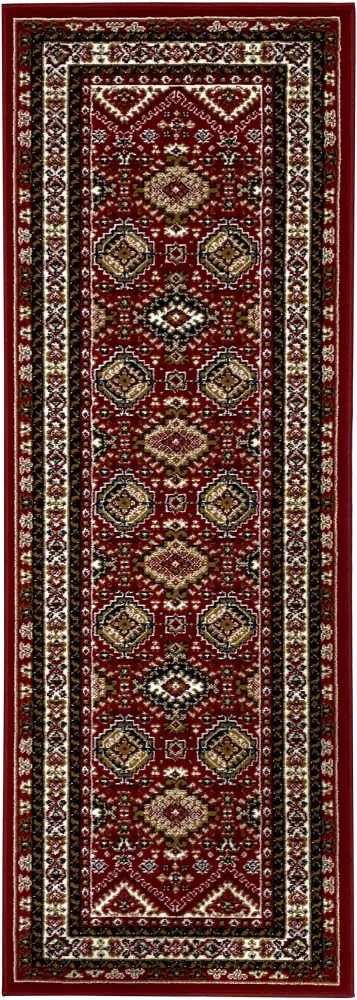 Covor »Diantha« cu aspect oriental roșu inchis 70x230 cm