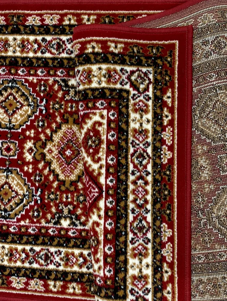 Covor »Diantha« cu aspect oriental roșu inchis 70x230 cm