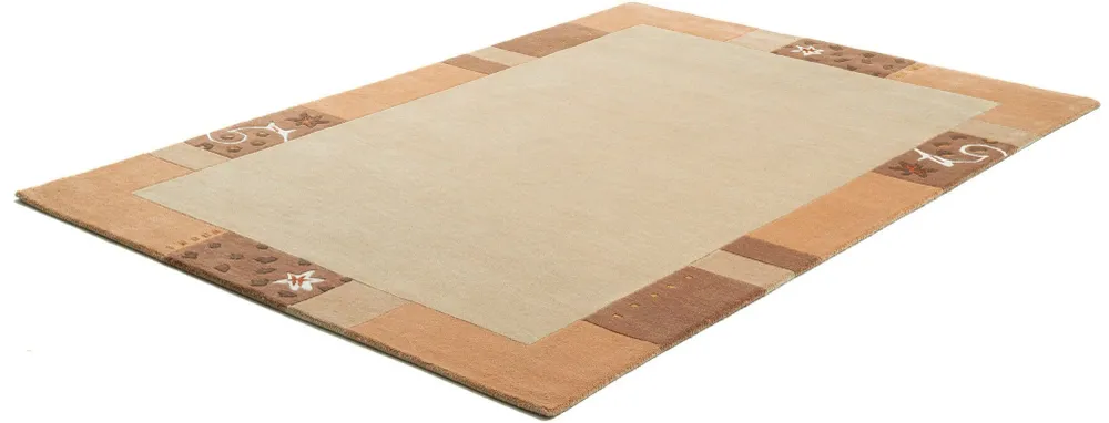 Covor din lână »Royal Ganges« cu design modern crem 60x90 cm