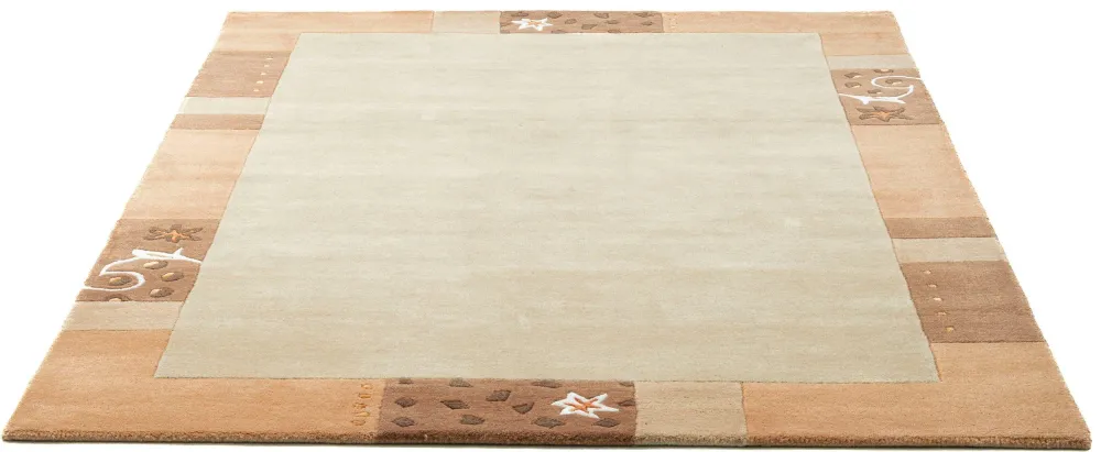 Covor din lână »Royal Ganges« cu design modern crem 60x90 cm