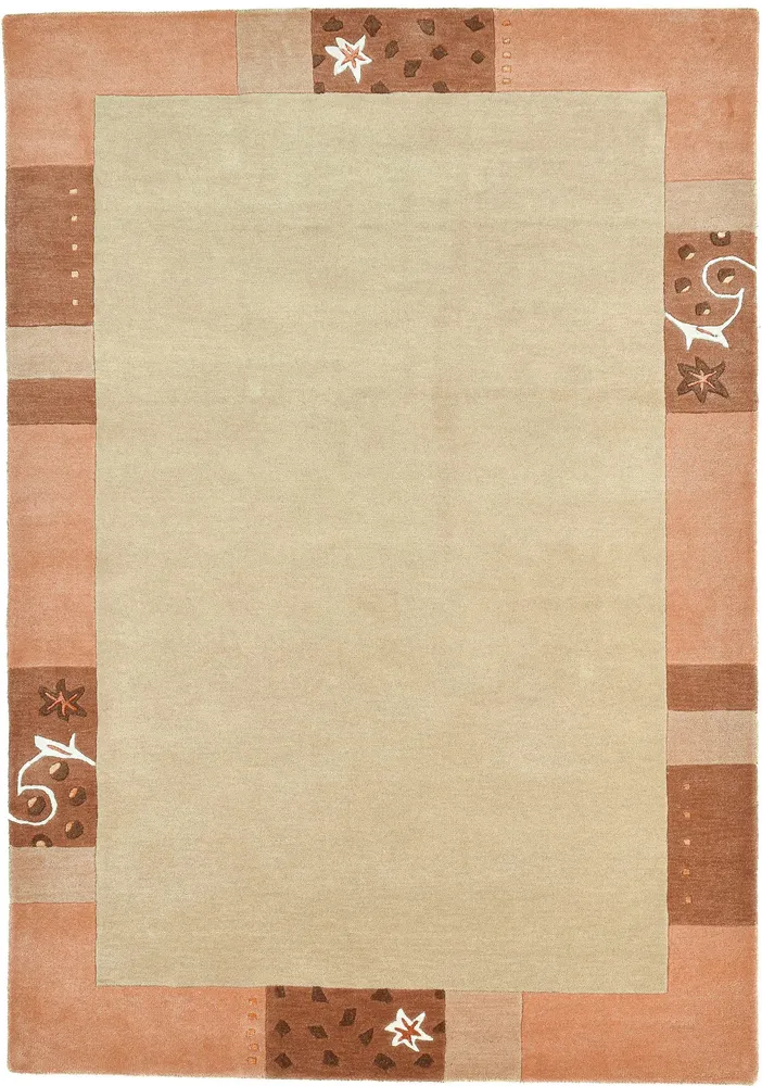 Covor din lână »Royal Ganges« cu design modern crem 60x90 cm