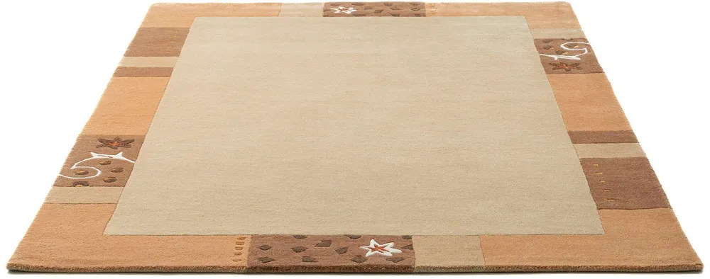 Covor din lână »Royal Ganges« cu design modern crem 60x90 cm