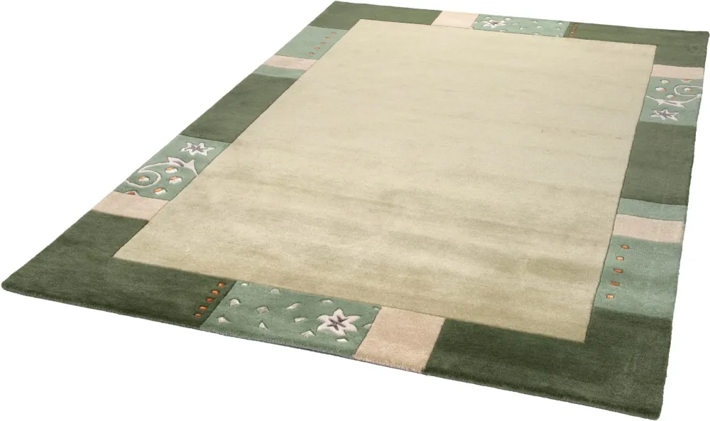 Covor din lână »Royal Ganges« cu design modern verde 120x180 cm