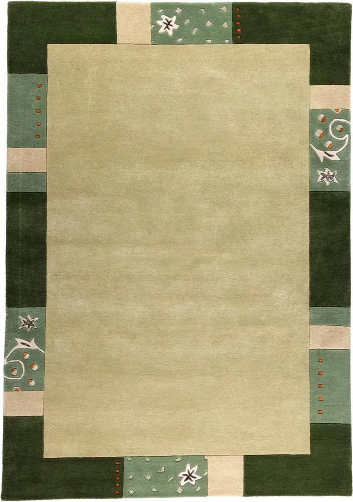 Covor din lână »Royal Ganges« cu design modern verde 120x180 cm