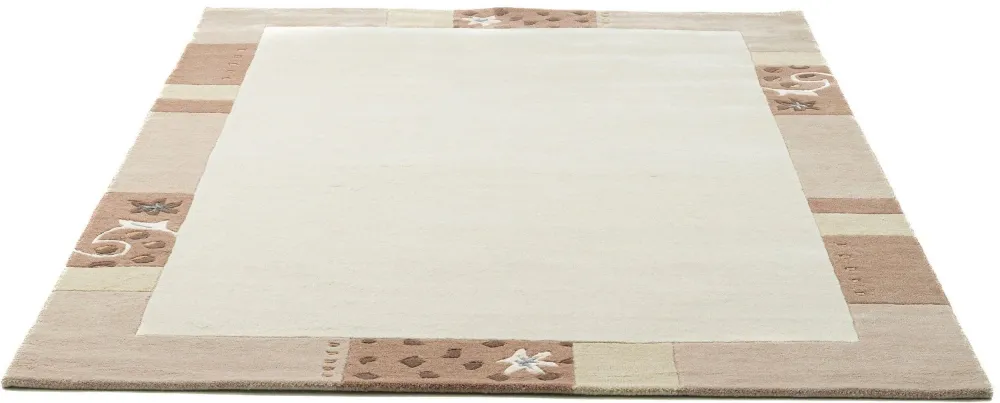 Covor din lână »Royal Ganges« cu design modern bej 90x160 cm