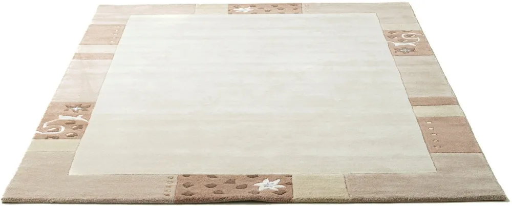 Covor din lână »Royal Ganges« cu design modern bej 90x160 cm