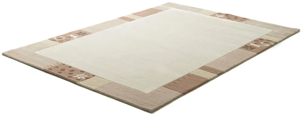 Covor din lână »Royal Ganges« cu design modern bej 90x160 cm