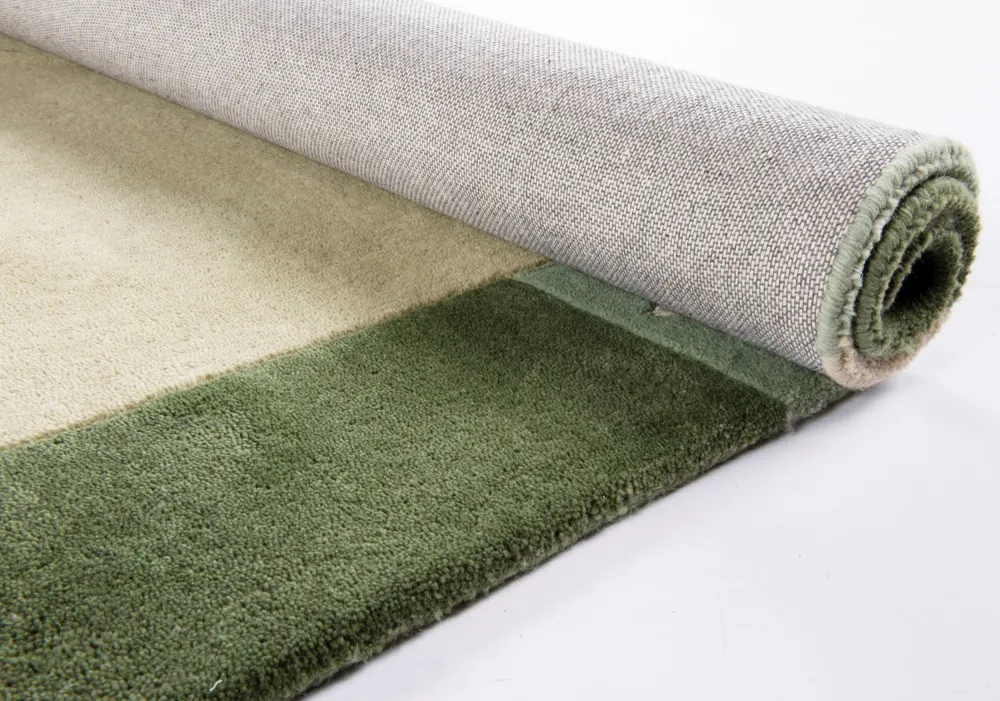 Covor din lână »Royal Ganges« cu design modern verde 70x140 cm
