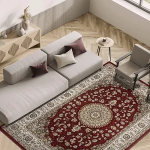 Covor »Dubai« cu model oriental rosu usor de ingrijit, 160x230cm