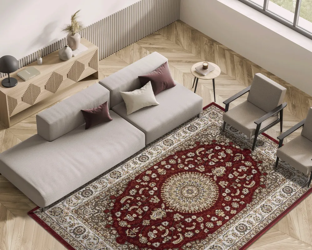 Covor »Dubai« cu model oriental rosu usor de ingrijit, 160x230cm