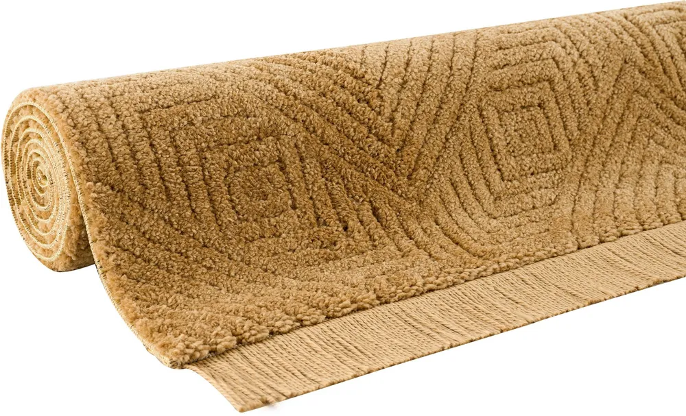 Covor »Duchesse« design grafic, boho cu franjuri galben 160x230 cm