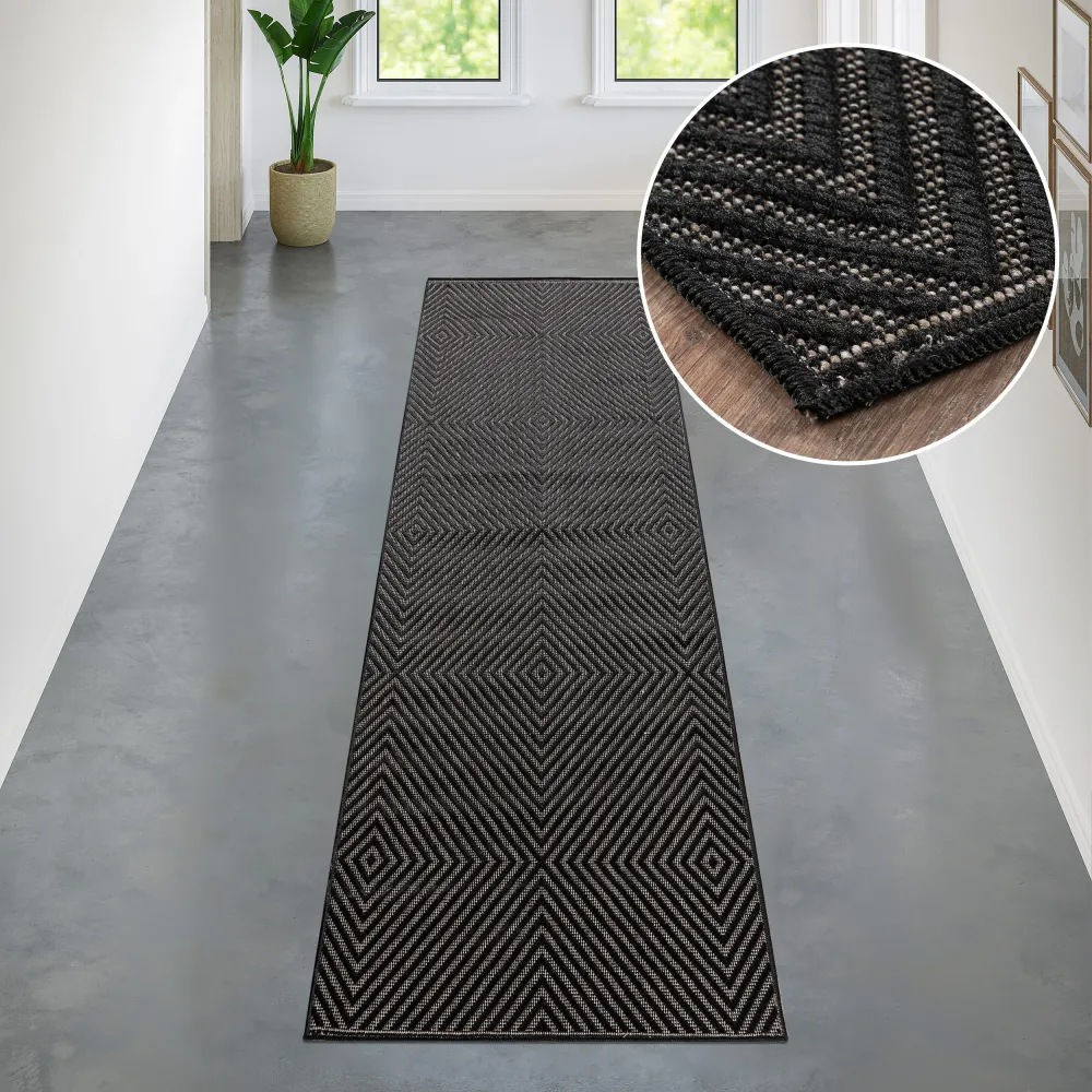Covor »Elsa« cu țesătură plată, potrivit si pentru exterior 67x230 cm