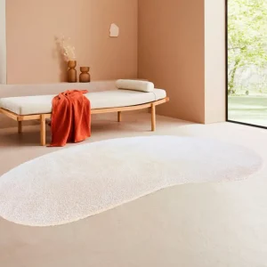 Covor cu fire înalte Halrum, foarte pufos, oval 100x150 cm