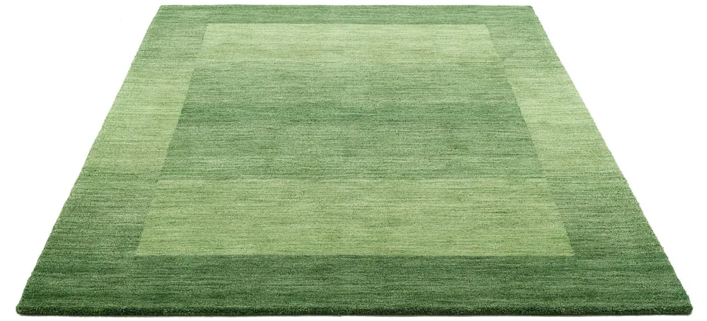 Covor »Gabbeh Super« din lână pură verde 70x140 cm