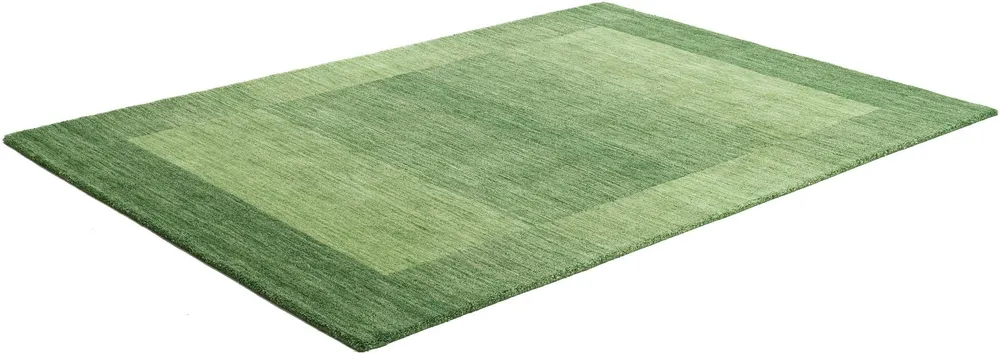 Covor »Gabbeh Super« din lână pură verde 70x140 cm