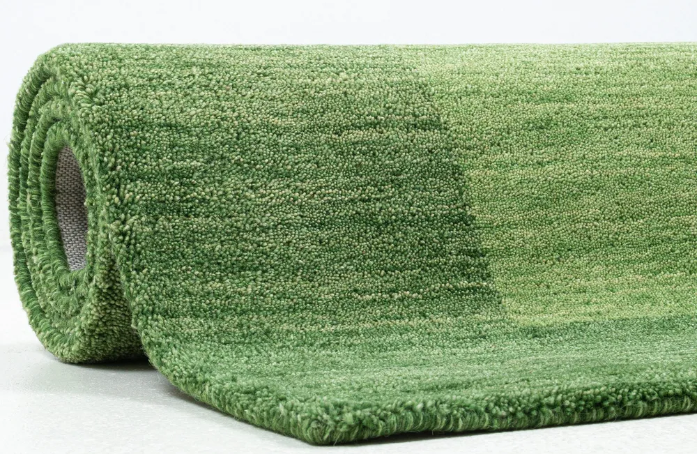 Covor »Gabbeh Super« din lână pură verde 70x140 cm