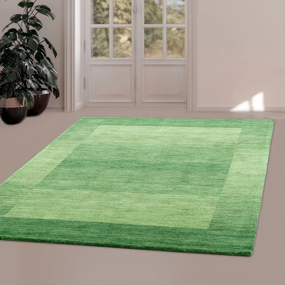 Covor »Gabbeh Super« din lână pură verde 120x180 cm
