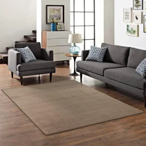 Covor Granada culoare maro cu fire scurte, 120x170 cm