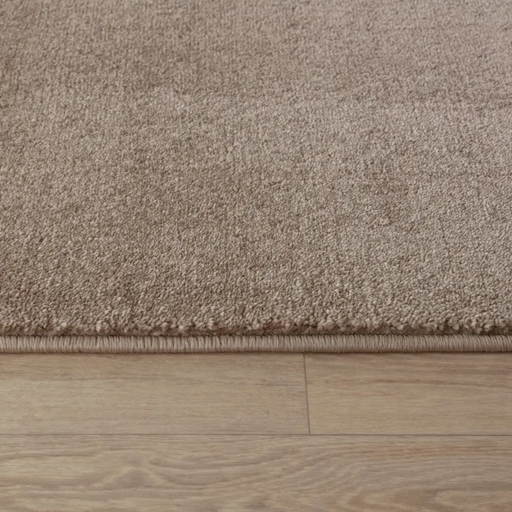 Covor Granada culoare maro cu fire scurte, 240x340 cm