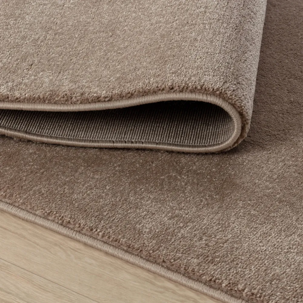 Covor Granada culoare maro cu fire scurte, 240x340 cm