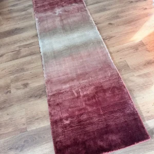 Covor »Katalin« din viscoza cu aspect matasos, vișiniu 70x240 cm