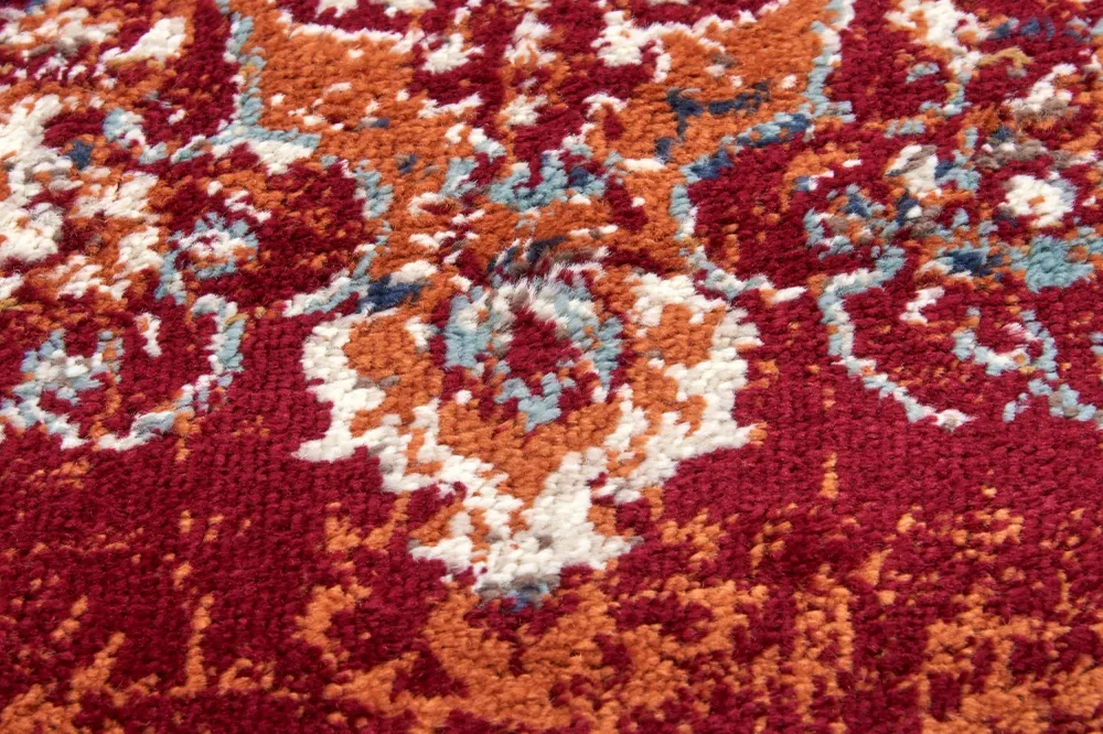 Covor »Maderno« cu design oriental roșu, fire scurte, 80x120 cm