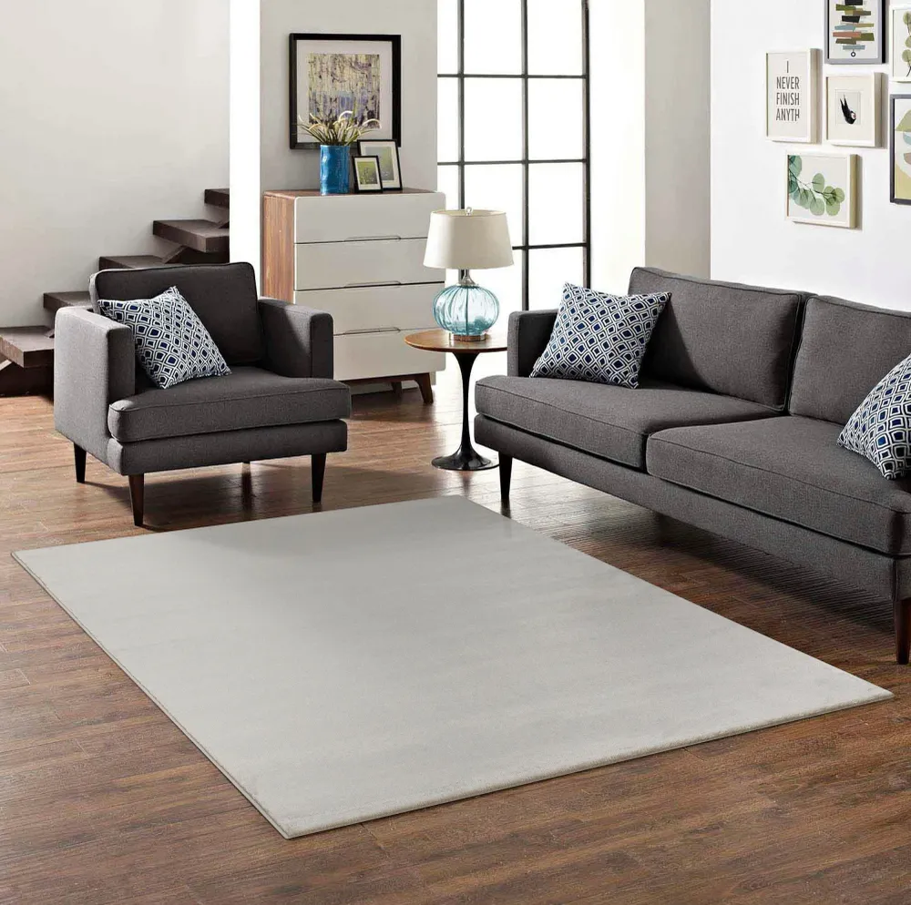 Covor mare Granada crem cu fire scurte 240x340 cm
