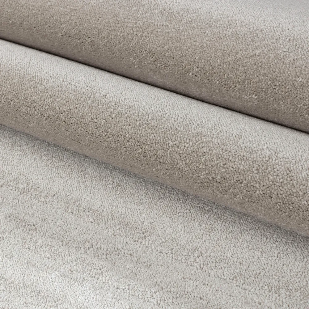 Covor mare Granada crem cu fire scurte 240x340 cm