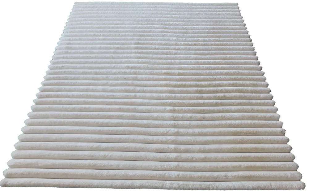 Covor »Melanie« de blana sintetica cu model 3D crem 60x90 cm