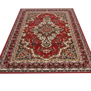 Covor Oriental cu chenar decorativ rosu, 240x330 cm