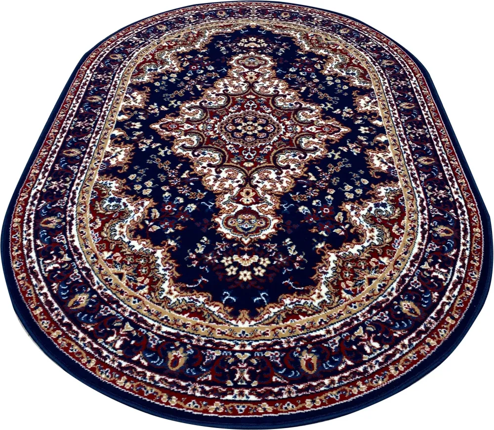Covor oval »Oriental« albastru, potrivit pentru incalzirea pardoseala 160x230 cm