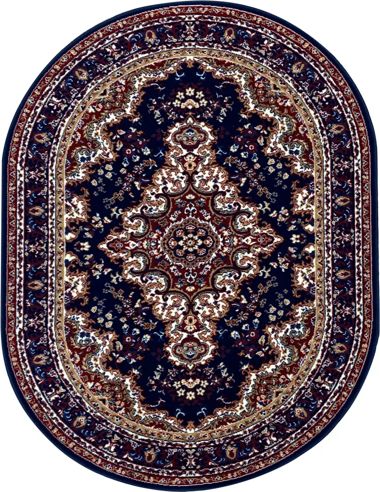 Covor oval »Oriental« albastru, potrivit pentru incalzirea pardoseala 160x230 cm