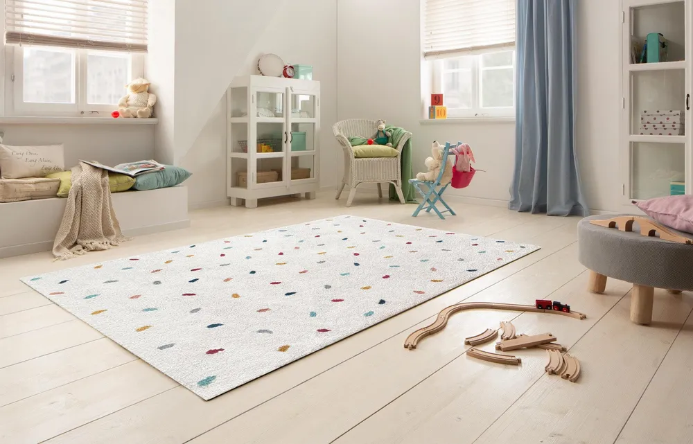 Covor pentru copii »Odan«, Lüttenhütt cu puncte colorate, 160x230 cm