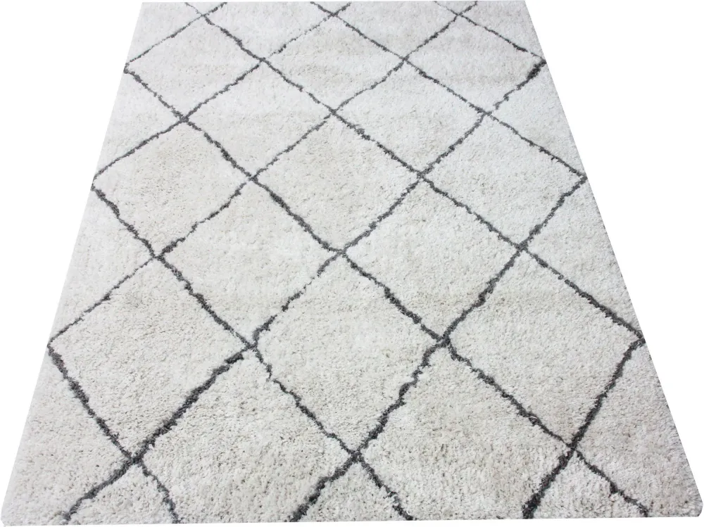 Covor »Pueblo« din microfibra pufos, aspect boho, 80x150 cm