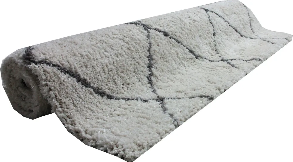 Covor »Pueblo« din microfibra pufos, aspect boho, 80x150 cm