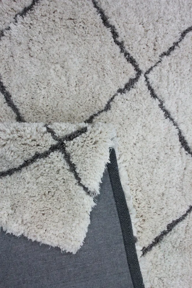 Covor »Pueblo« din microfibra pufos, aspect boho, 80x150 cm
