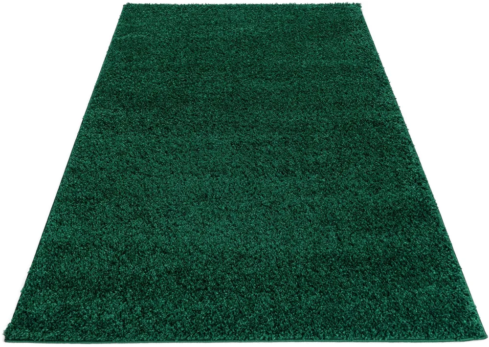 Covor pufos »Shaggy 30« verde, potrivit pentru podele incalzite 70x140 cm