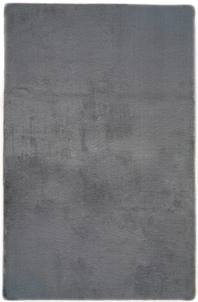 Covor »Rabbit« cu textura de blana antracit 80x150 cm