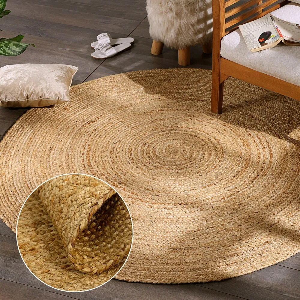 Covor rotund »Lola Collection« impletit din iuta naturala, 150 cm